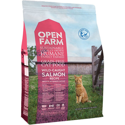 Open Farm Wild-Caught Salmon Grain-Free Cat Kibble 4LB