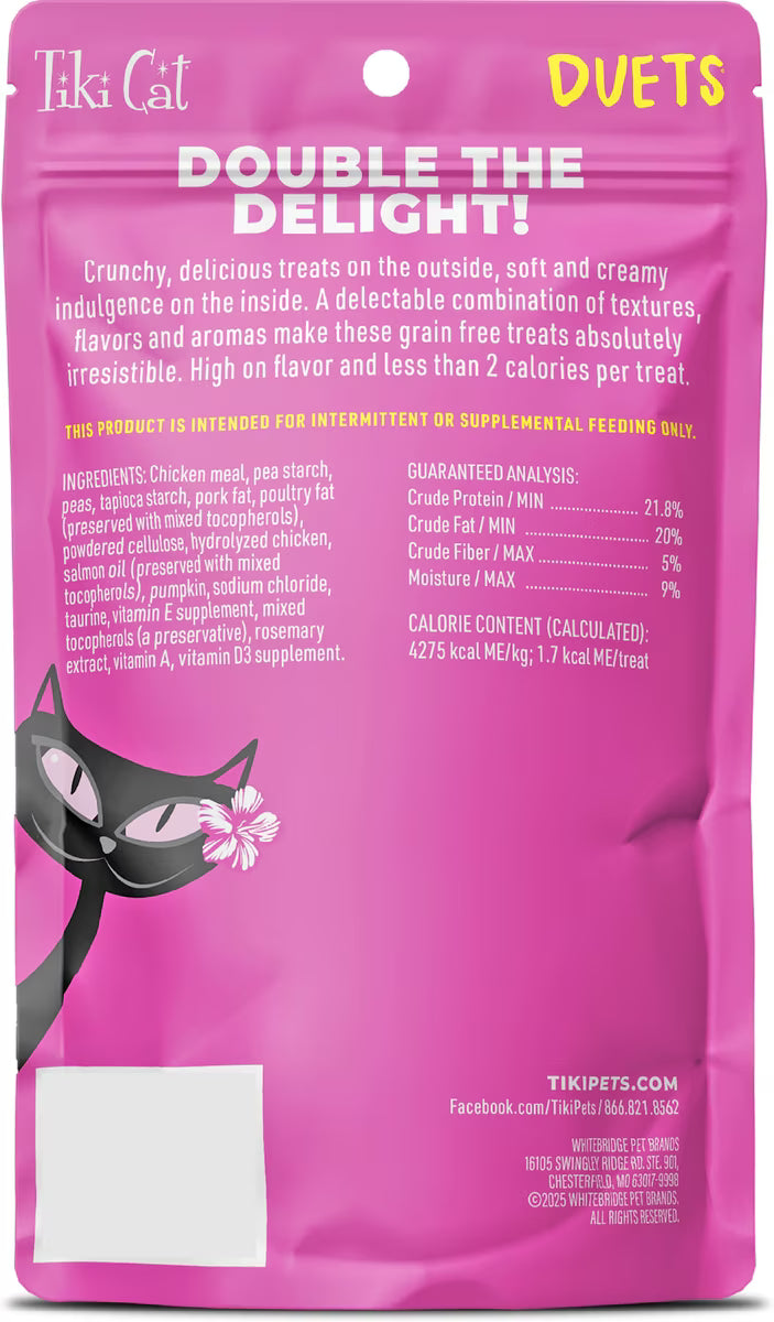 Tiki Cat - Duets Chicken Crunchy Cat Treat, 2-oz pouch