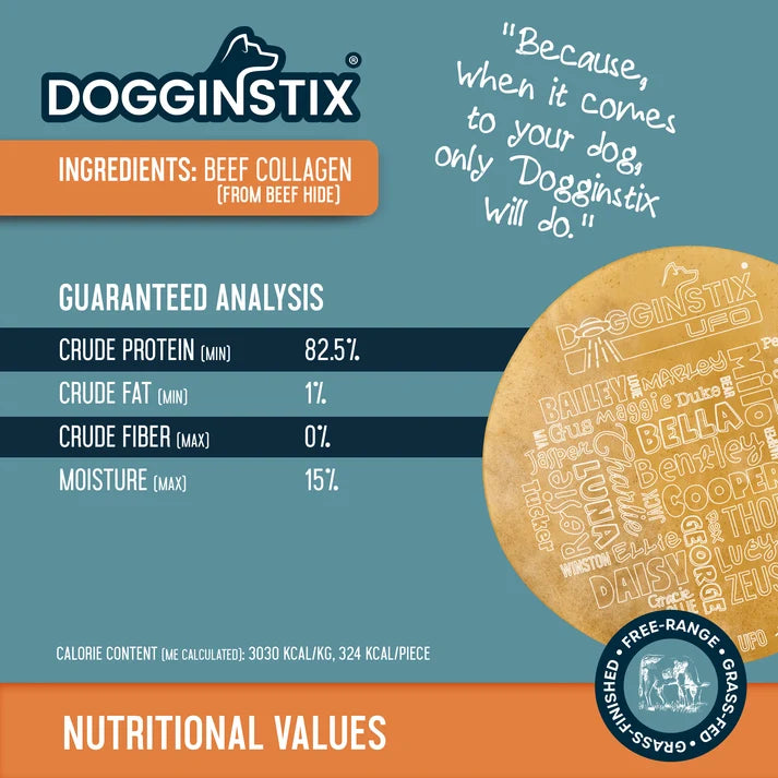 Dogginstix  Beef Collagen - UFO