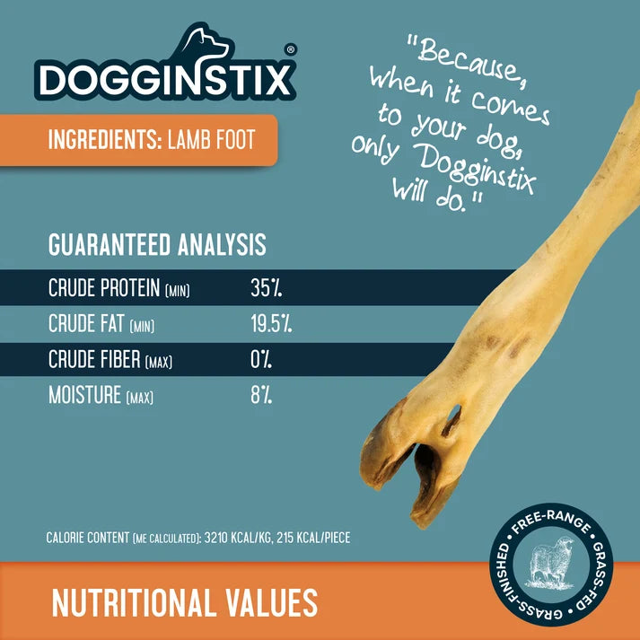 Dogginstix  Lamb Feet - Odor Free