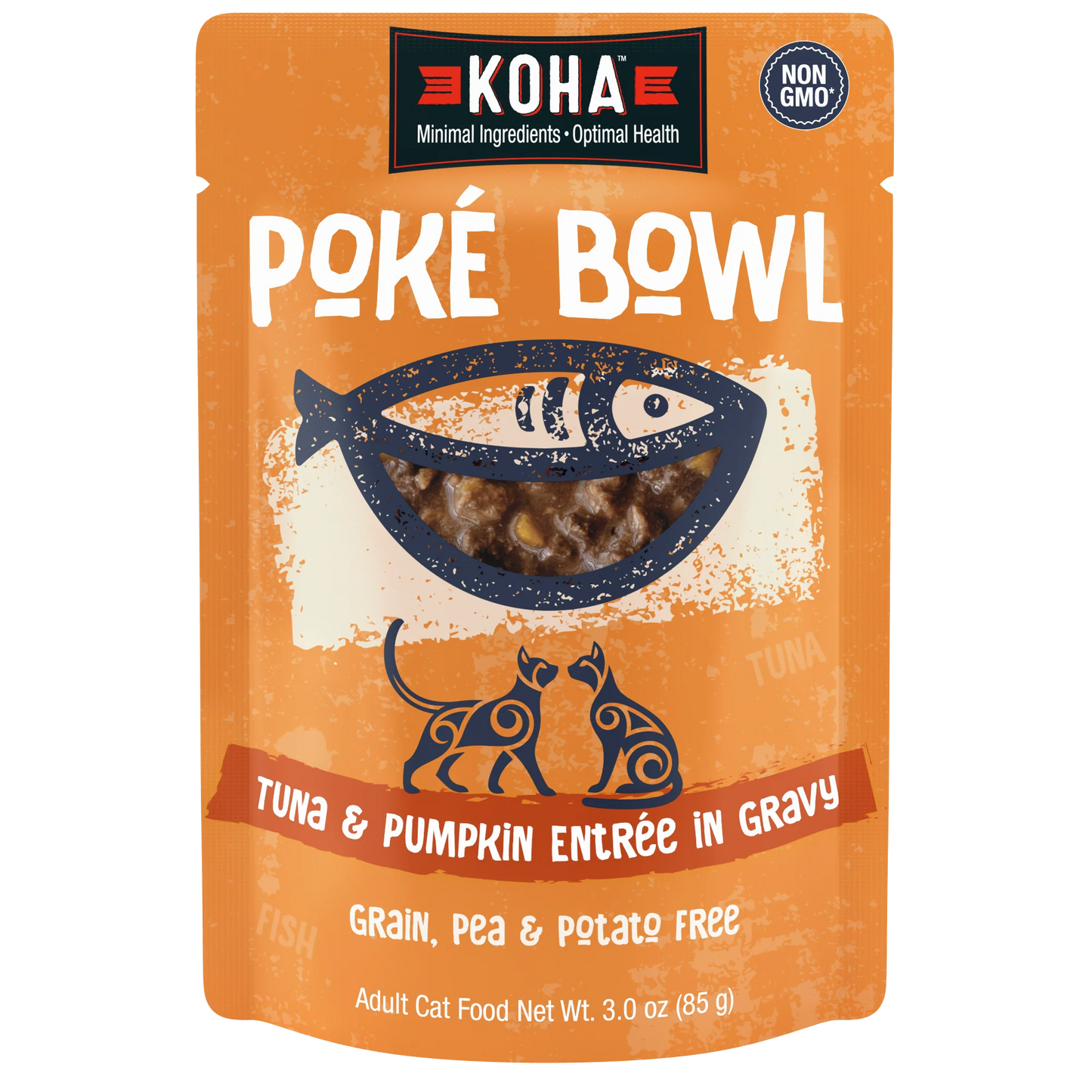 Koha- Poké Bowl Tuna & Pumpkin Entrée in Gravy for Cats 3oz