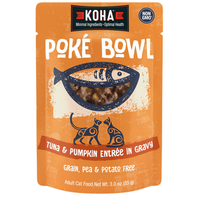 Koha- Poké Bowl Tuna & Pumpkin Entrée in Gravy for Cats 3oz