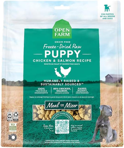 Open Farm Dog Freeze-Dried Morsels Puppy Chicken and Salmon 13.5oz