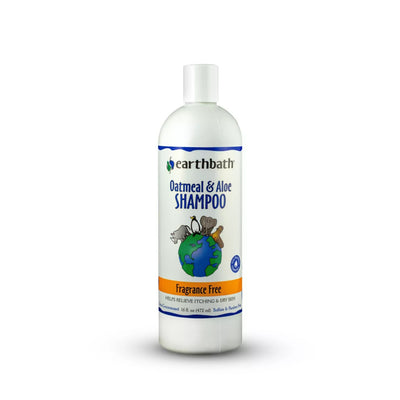 Earthbath- Oatmeal & Aloe Pet Shampoo - Fragrance Free, 16oz