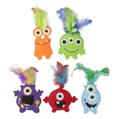 Multipet Monsters w/ Catnip Toy 5" - Single