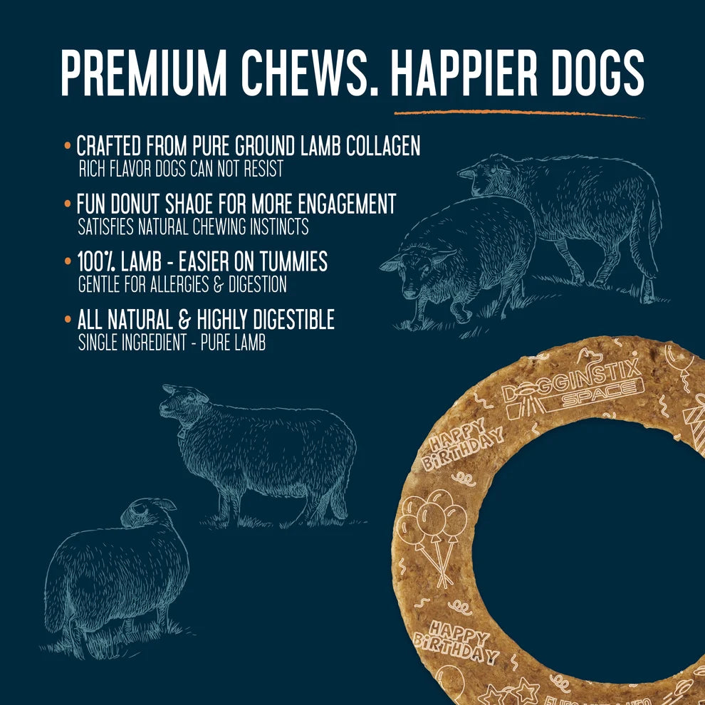 Dogginstix Lam Collagen- Cosmic Donut