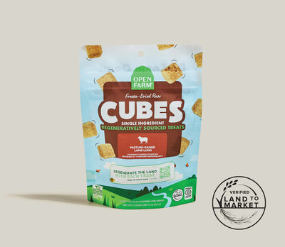 Open Farm- Freeze Dried Raw Regeneratively Sourced Lamb Lung Treat 3oz