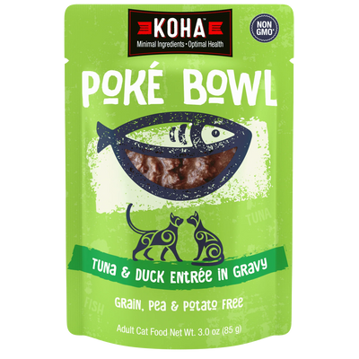 Koha- Poké Bowl Tuna & Duck Entrée in Gravy for Cats