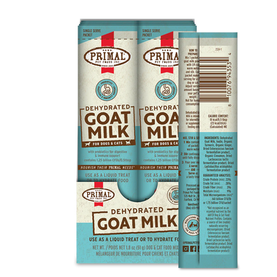 Primal - Dehydrated Goat Milk For Dogs & Cats 1.8oz