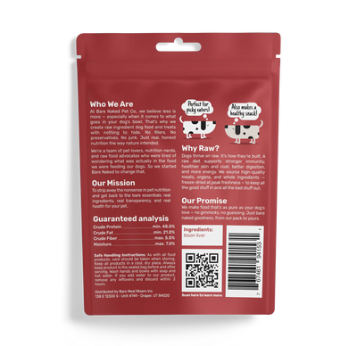 Bare Meal Mixers - Bison Treats - 3oz