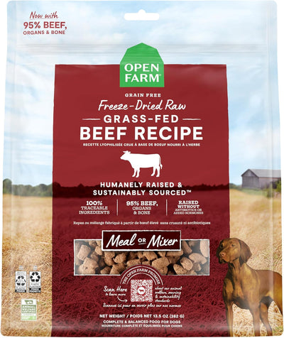 Open Farm Dog Freeze-Dried Morsels Grassfed Beef 13.5oz
