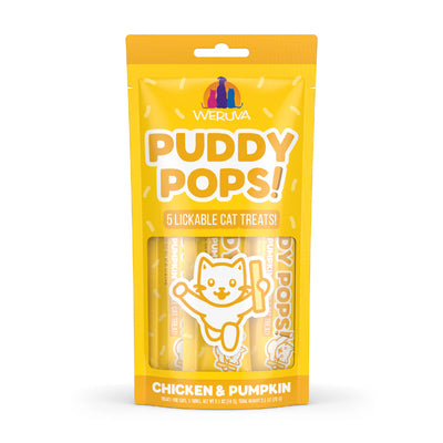 Weruva Puddy Pops - Lickable Chicken & Pumpkin Cat Treat