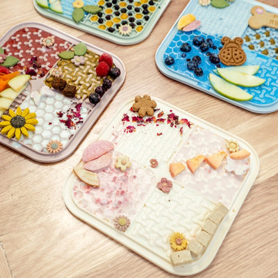 Square Lick Mat - Light Blue