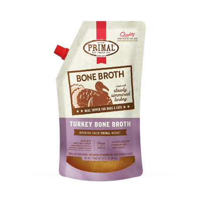 Primal - Dog/Cat Frozen Bone Broth - Turkey 20oz