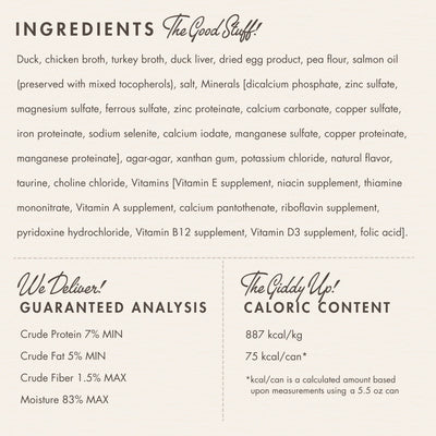 FROMM CAT DUCK STEW 3OZ CAN