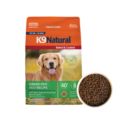 K9 Natural Baked & Coated Grass-Fed Red Recipe, 3.5-lb