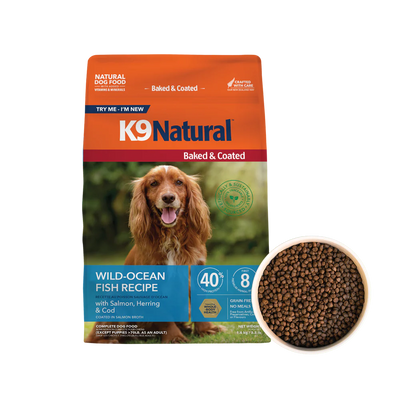 K9 Natural Baked & Coated Wild-Ocean Fish Recipe, 3.5-lb