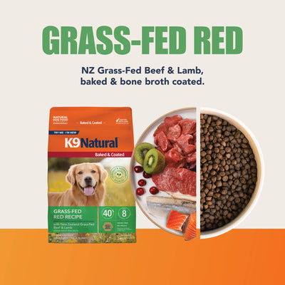 K9 Natural Baked & Coated Grass-Fed Red Recipe, 3.5-lb