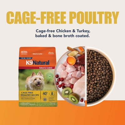 K9 Natural Baked & Coated Cage-Free Poultry Recipe, 3.5-lb