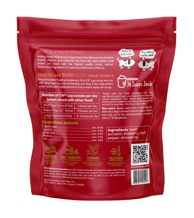 Bare Meal Mixers- Beef 12oz