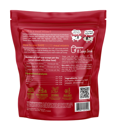 Bare Meal Mixers- Beef 6oz