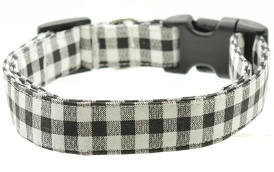 Dog Collar World Black Gingham Collar