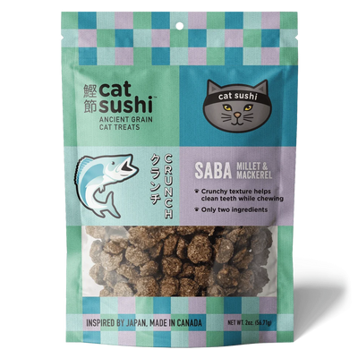 Earthly Pet Cat Sushi Crunchy Millet Treats- 2oz