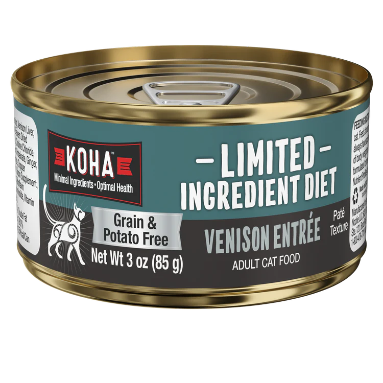 Koha- Venison Cat Food: Limited Ingredient Diet Venison Entrée for Cats 3oz
