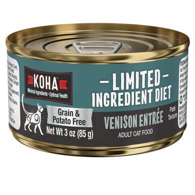 Koha- Venison Cat Food: Limited Ingredient Diet Venison Entrée for Cats 3oz
