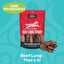 Koha- Beef Lung Strips All Natural Treats 3.25oz
