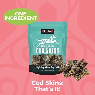 Koha- Cod Skins All Natural Treats 2.5oz