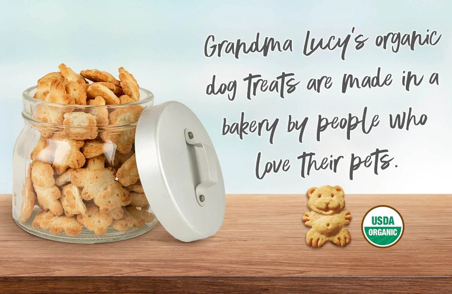 Grandma Lucy's Organic Oven Baked Pumpkin Pie Dog Treats (8oz)