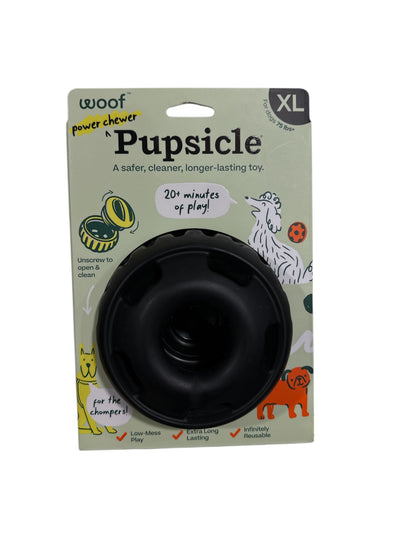 WOOF DOG PUPSICLE POWER CHEWER (BLACK XLARGE)