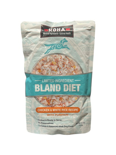 Koha Dog Bland Diet- Chicken and White Rice Recipe w/ Pumpkin 12.5oz