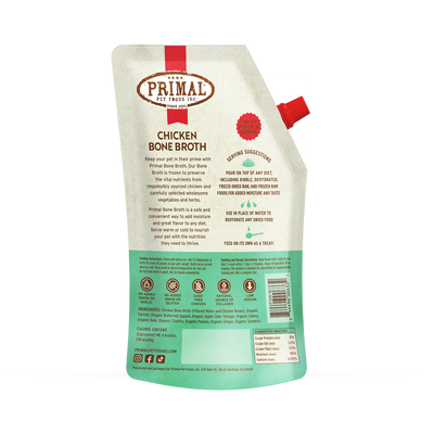 Primal - Dog/Cat Frozen Bone Broth - Chicken 20oz