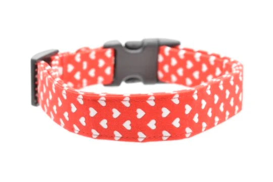 Dog Collar World Red Hearts Collar