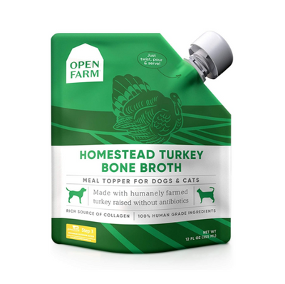 Open Farm Bone Broth Cat and Dog Food Topper - Homestead Turkey