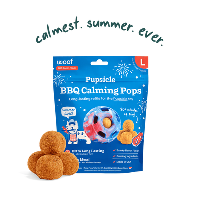 Woof Pupsicle Pop Refills Calming BBQ, Small, 6-oz, 10 count