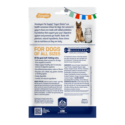 Himalayan Pet Supply - Yogurt Sticks (Pumpkin)