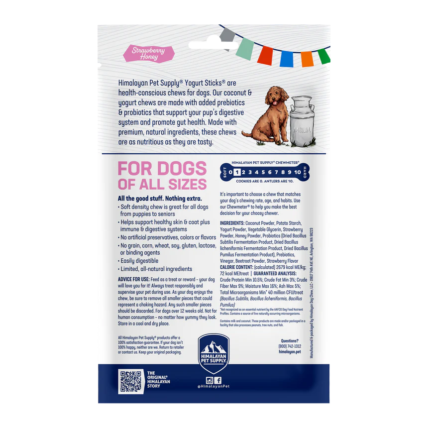 Himalayan Pet Supply - Yogurt Sticks (Strawberry Honey)