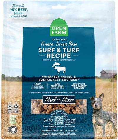 Open Farm Dog Freeze-Dried Morsels Surf and Turf 13.5oz