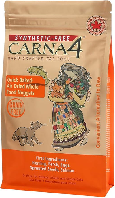 Carna4 All Life Stages Fish Formula Dry Cat Food - 4LB BAG
