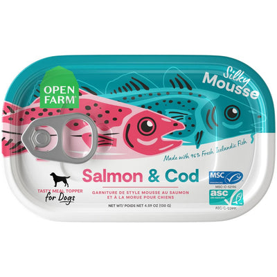 Open Farm Dog Grain Free Topper Salmon and Cod 4.59oz
