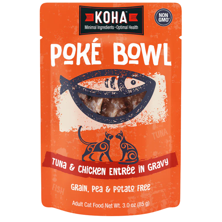 Koha- Poké Bowl Tuna & Chicken Entrée in Gravy for Cats
