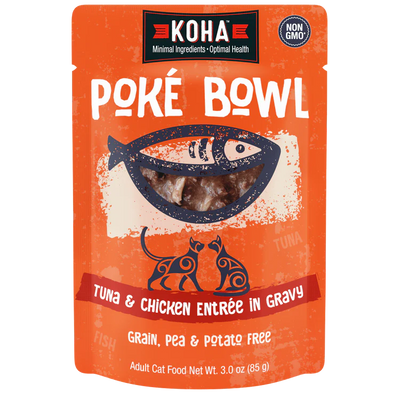Koha- Poké Bowl Tuna & Chicken Entrée in Gravy for Cats