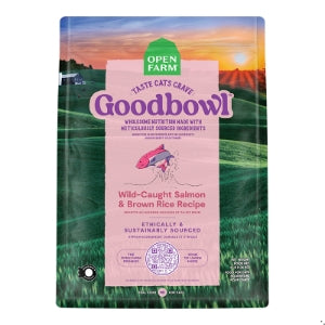 Open Farm Cat Goodbowl Wild-Caught Salmon & Brown Rice Kibble 7LBS