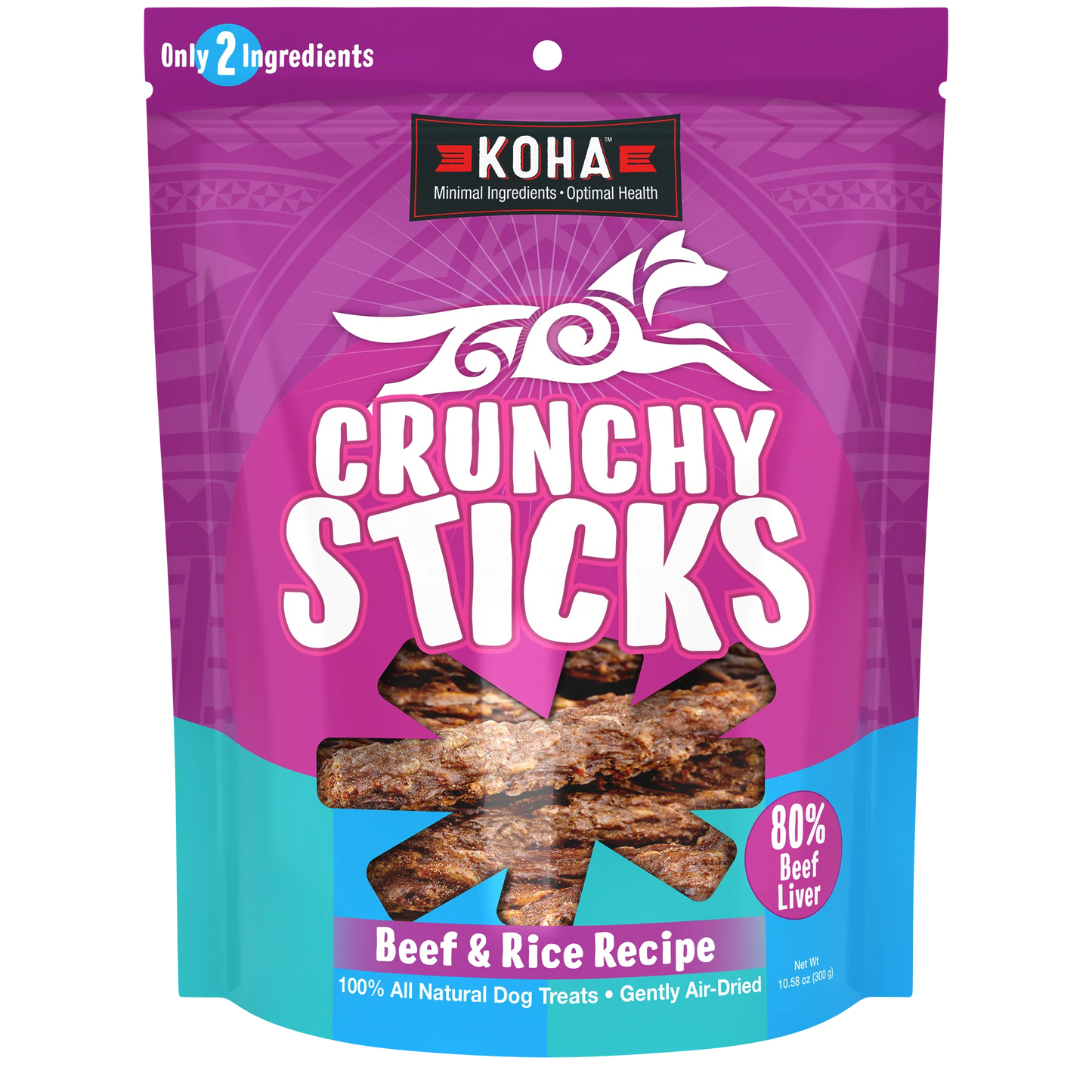 Koha- Crunchy Sticks Beef & Rice Recipe 10.58oz