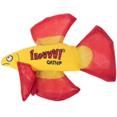 Yeowww! Catnip Mo Betta Fish; Red