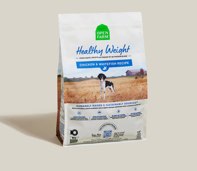 Open Farm Chicken & Whitefish Healthy Weight Dog Kibble 22LB