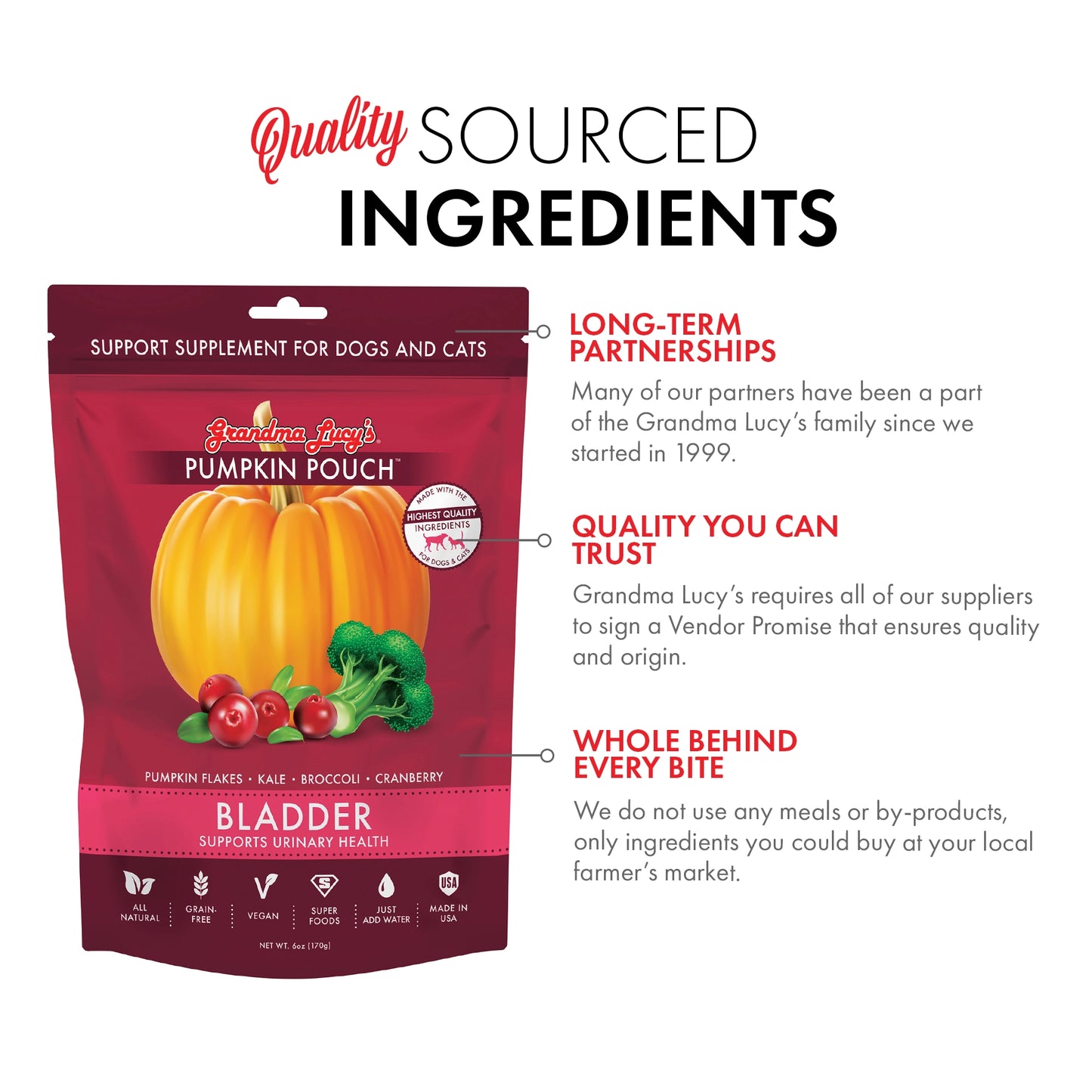 Grandma Lucy's - Pumpkin Pouch Bladder - 6oz